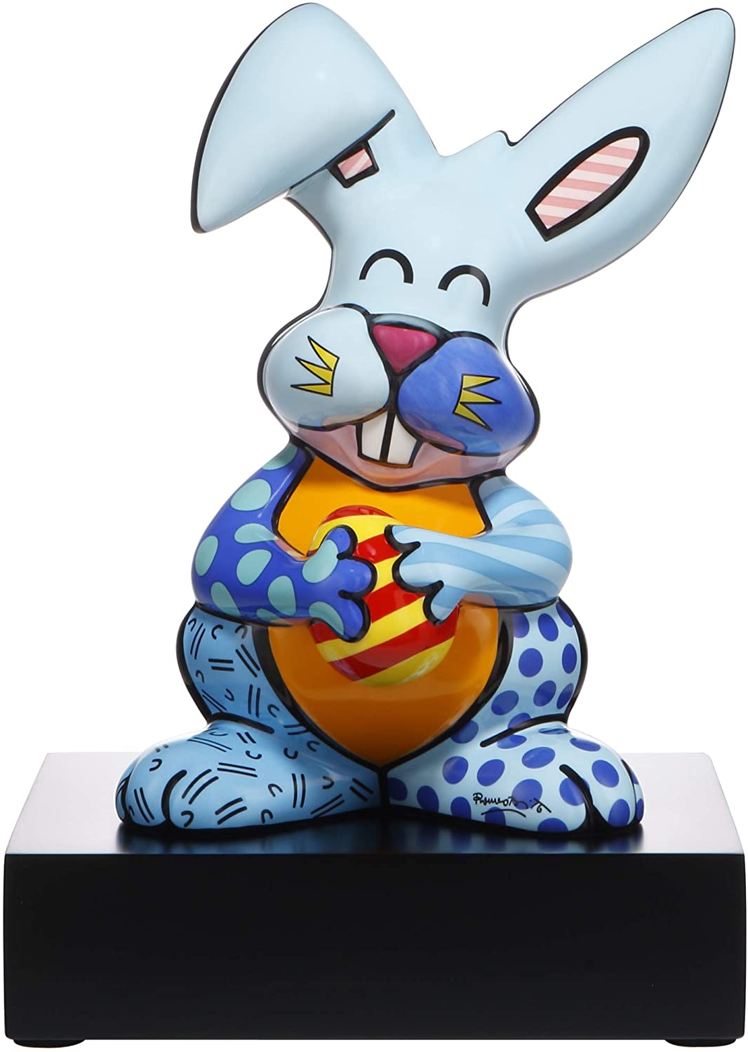 Goebel Figur Romero Britto - "Blue Rabbit" Romero Britto Bunt Porzellan 66452901