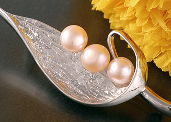 Süßwasser Zucht-Perlen-Kette Perlen 4-5mm -weiß-