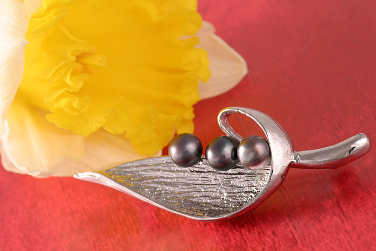 Süßwasser Zucht-Perlen-Kette Perlen 4-5mm -weiß-