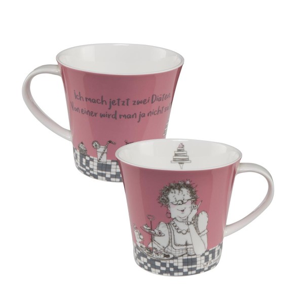 Zwei Diäten - Coffee-/Tea Mug Bunt Barbara Freundlieb Goebel 27000091