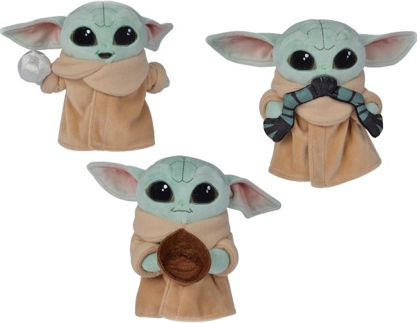 Simba Star Wars The Mandalorian Child Baby Yoda Plüschtier 17 cm mit Zubehör, Überraschungsfigur Ran