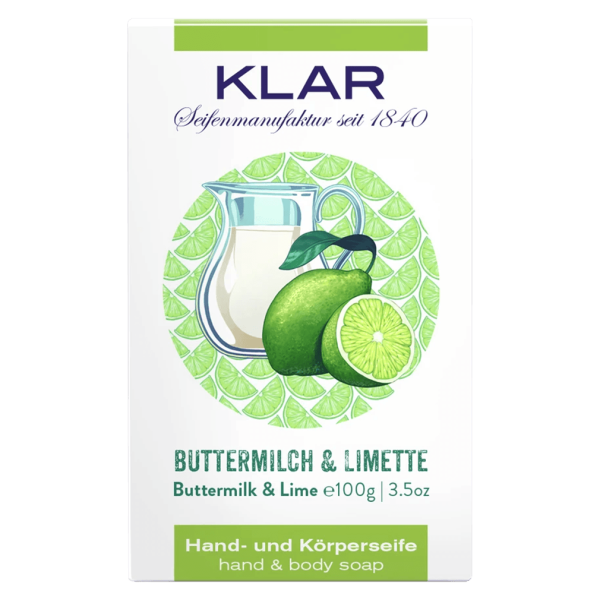 KLAR Seife Buttermilch & Limette 100 g 701620 Hand- und Körperseife