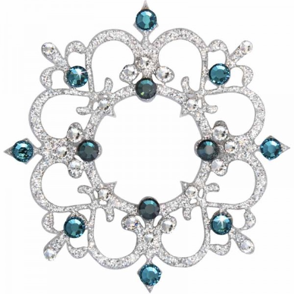 Rome 6 Silber-Grün 1016036DE Körperschmuck Swarovski Crystall Grün