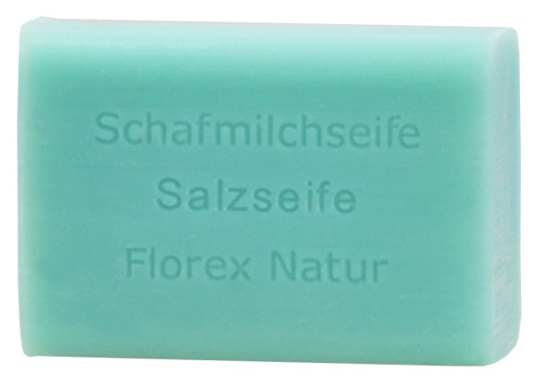 Florex Schafmilchseife - Salz - besonders feuchtigkeitsspendend auch für die Gesichtsreinigung 100 g