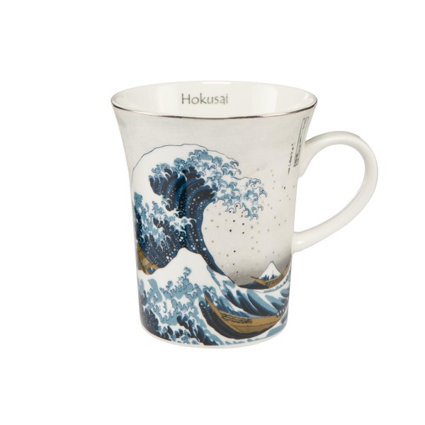 Die Welle - Silber - Künstlerbecher Bunt Katsushika Hokusai Goebel 67011151