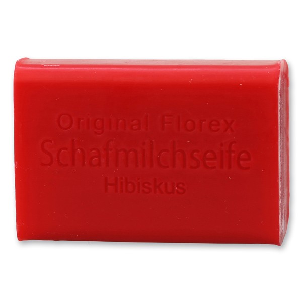 Florex Schafmilchseife Hibiskus 100 g Stück Seife Naturseife Schafmilch