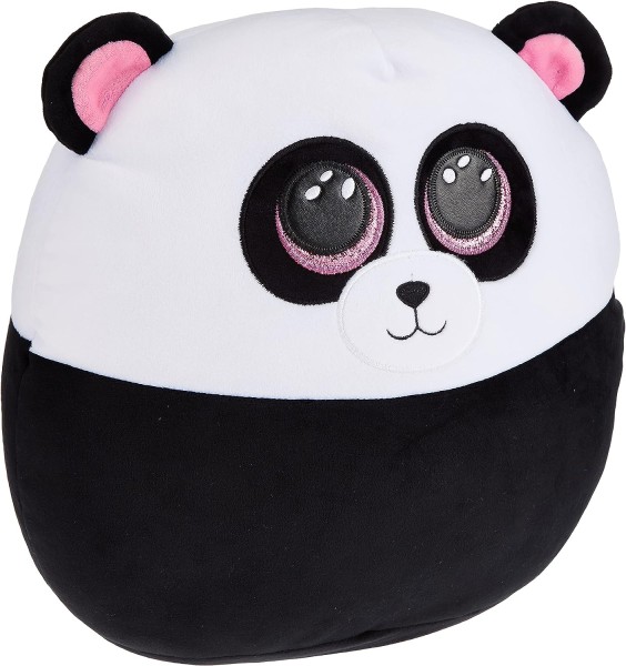 TY- Squish a Boos Kissen Paris der Panda 40 cm, weiß/schwarz