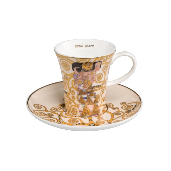 Die Erwartung - Espressotasse Bunt Gustav Klimt Goebel 67011621