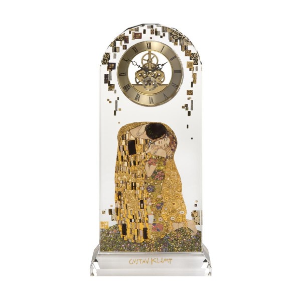 Der Kuss - Tischuhr Bunt Gustav Klimt Goebel 66879826