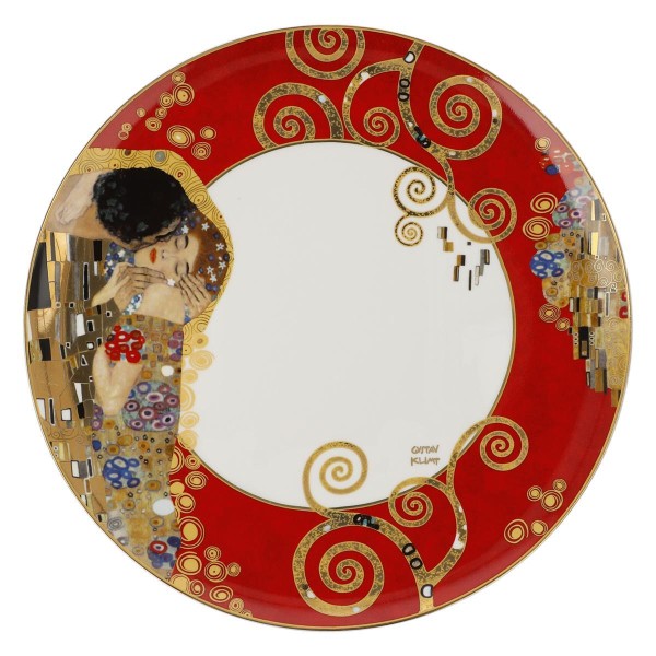 Der Kuss Rot - Teller Bunt Gustav Klimt Christmas Time Goebel 67025041