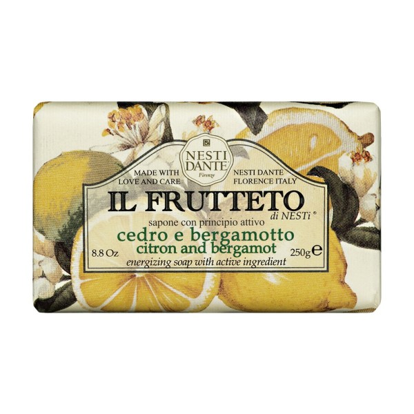 Nesti Dante 664101 Il Frutteto Zitrone und Bergamotte Seife 250ml Waschstück