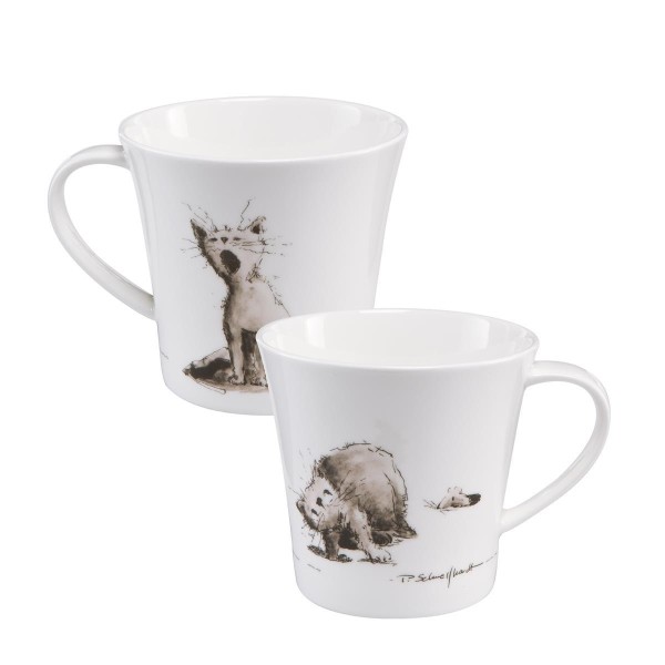 Katzenjammer - Coffee-/Tea Mug schwarz-weiß Peter Schnellhardt Goebel 26500131