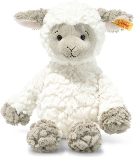 Steiff 073427 Original Plüschtier Lita Lamm, Soft Cuddly Friends Kuscheltier ca. 30 cm, Markenplüsch