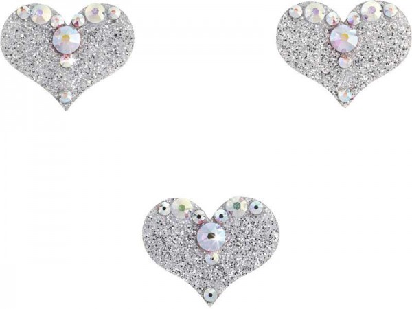 Love 2 Silber-Kristall AB 1016048DE Körperschmuck Swarovski Crystal AB