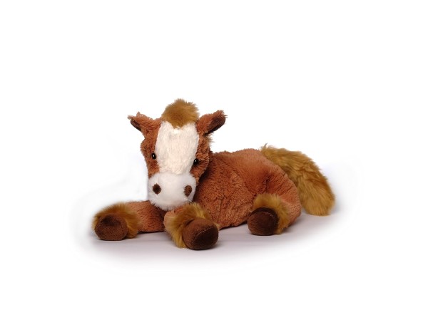 Inware 6370 - Kuscheltier Pferd Harry, liegend, 30 cm, braun