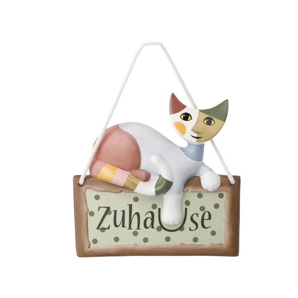 Comoda - Türschild mit Katze Bunt Wohnaccessoires Goebel 66860621