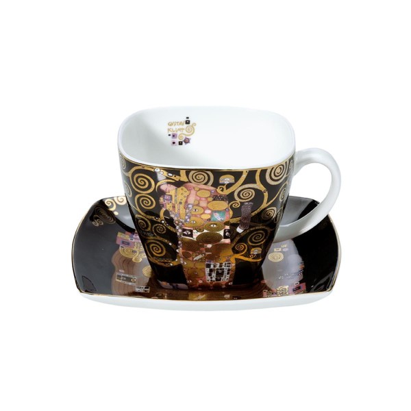 Die Erfüllung - Kaffeetasse Schwarz Gustav Klimt Goebel 66884248