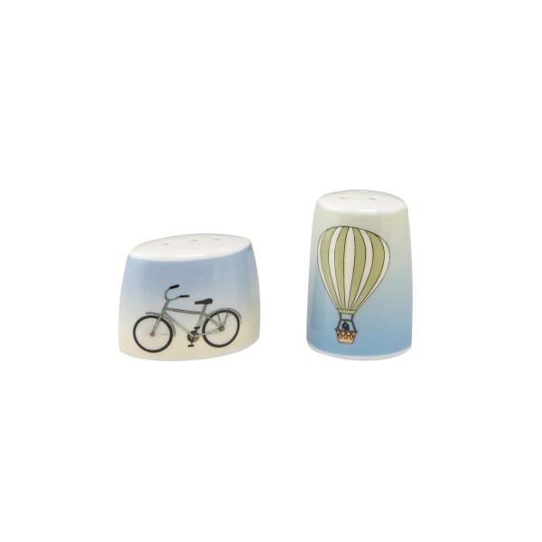 A. the Clouds/Bicycle - Salz und Pfeffer Bunt Scandic Home Wohnaccessoires Goebel 23101311