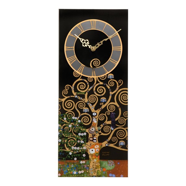 Der Lebensbaum - Wanduhr Bunt Gustav Klimt Goebel 67000501