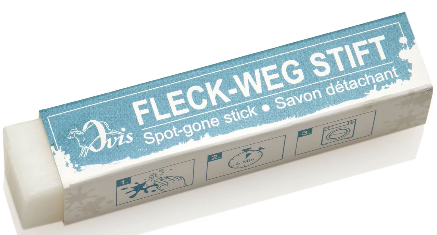 Ovis Hansen Fleck-Weg-Stift mit deutscher Banderole Pflanzliche Seife für die wirksame Fleckenentfer | Seifen | Ovis-Hansen