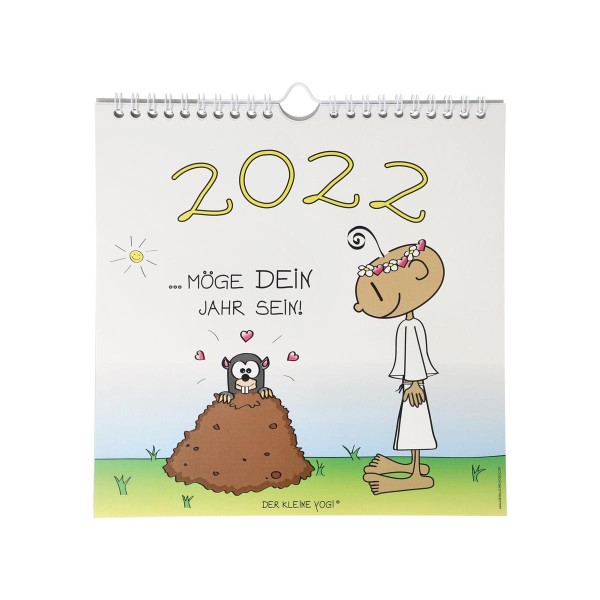 Wandkalender 2022 Der kleine Yogi Bunt Schreibtisch Accessoires Goebel 54102641