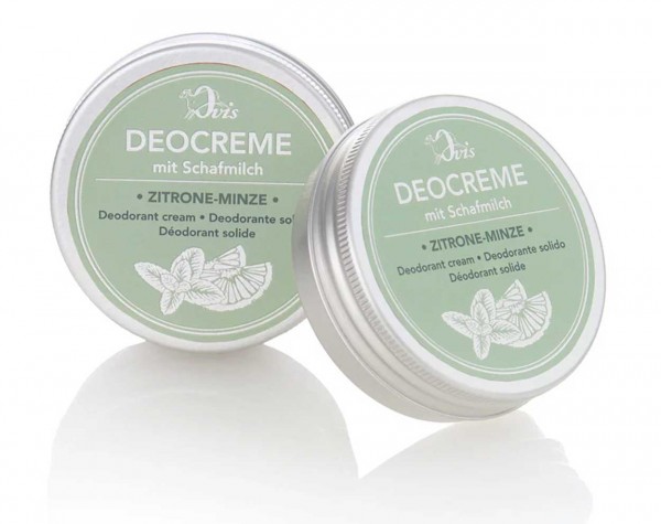 Ovis Hansen Deocreme Zitrone-Minze 30g zeo waste in Metalldose ohne Aluminium, ohne Alkohol, ohne sy