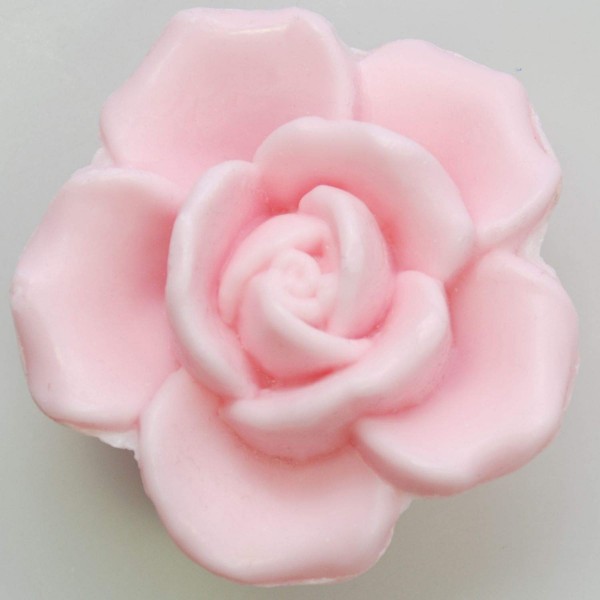 Florex Pflanzenölseife - Rose Luxus - blumig duftender Rosenduft Seife in Rosenform Geschenk 125 g