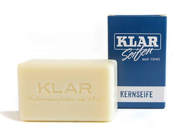 Klar's Kernseife 100 gr. Palmölfrei - besonders für Allergiker geeignet - Kultmarke Klar Deutschland