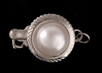 Schließe Perlenverschuß Silberfarben Länge ca. 18mm V20 Schließe Perlenverschuß Silberfarben Länge ca. 18mm V20