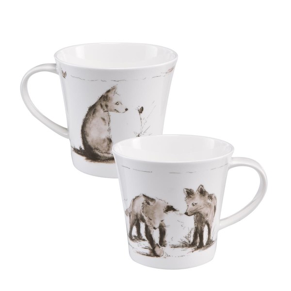 Erste Entdeckungsreise - Coffee-/Tea Mug schwarz-weiß Peter Schnellhardt Goebel 26500111