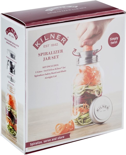 KILNER Create & Make Spiralschneider - für die einfache Herstellung leckere Obst- und Gemüsespiralen