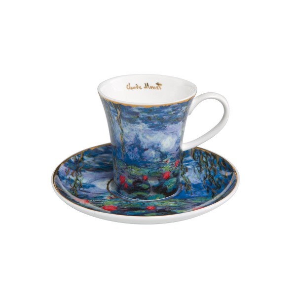 Seerosen mit Weide - Espressotasse Bunt Claude Monet Goebel 67011651