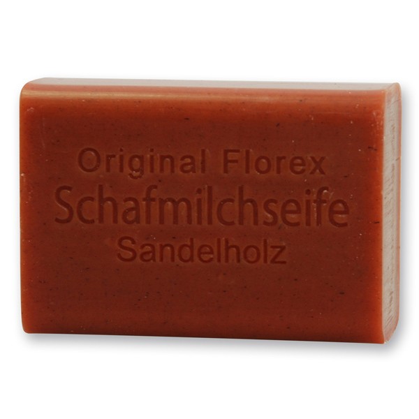 Florex Schafmilchseife - Sandelholz - rötlich intensiv herb frisch duftend 100 g