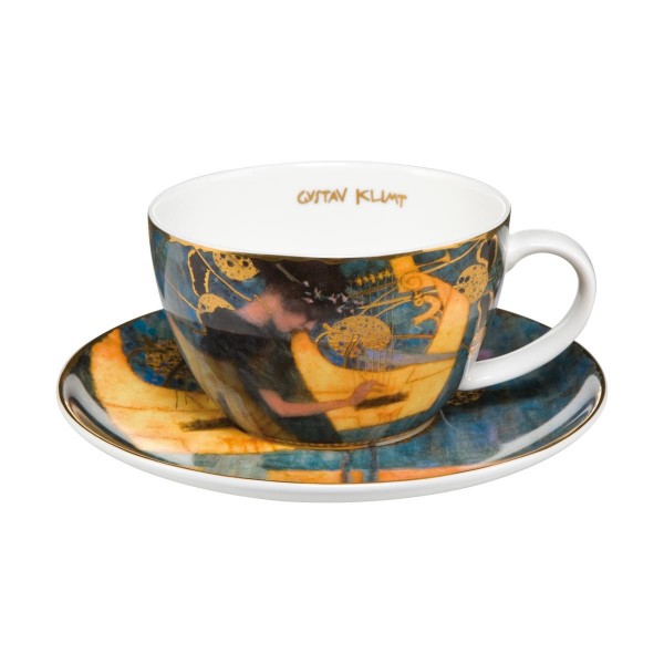 Die Musik - Tee- / Cappuccinotasse Bunt Gustav Klimt Goebel 66532041