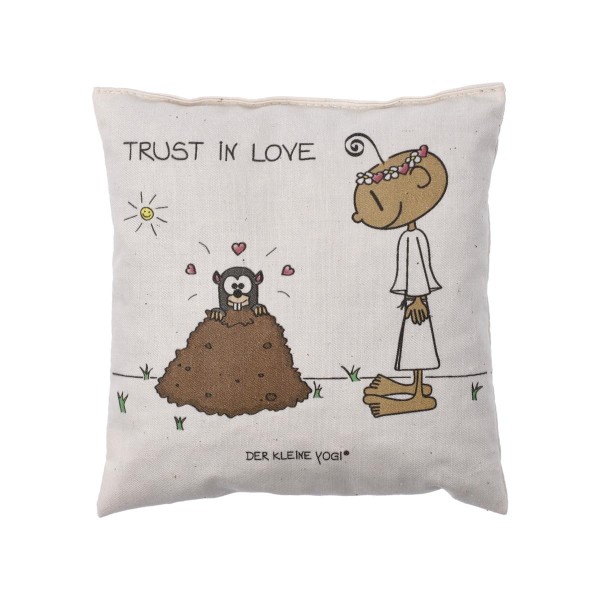 Der kleine Yogi - Trust in Love Bio-Kräuterkissen Bunt Bio Duft-, Zirben- und Lavendelkissen Goebel