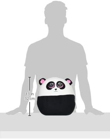 Coussin Squishmallow Paris Le Panda 40cm - Ultra Moelleux Blanc Et Noir