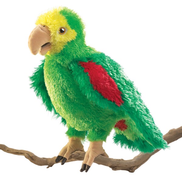 Folkmanis Handpuppe Amazonen-Papagei / Amazon Parrot 2592