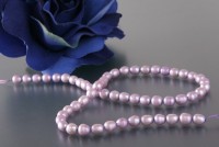 P084 Echter Süßwasser-Perlen-Strang barock 6-7mm 40cm lang offen blaulila P084 Echter Süßwasser-Perlen-Strang barock 6-7mm 40cm lang offen blaulila